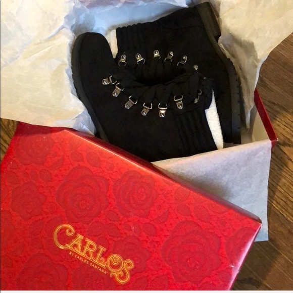 🆕Lace-Up Booties by Carlos Santana - Picture 5 of 8